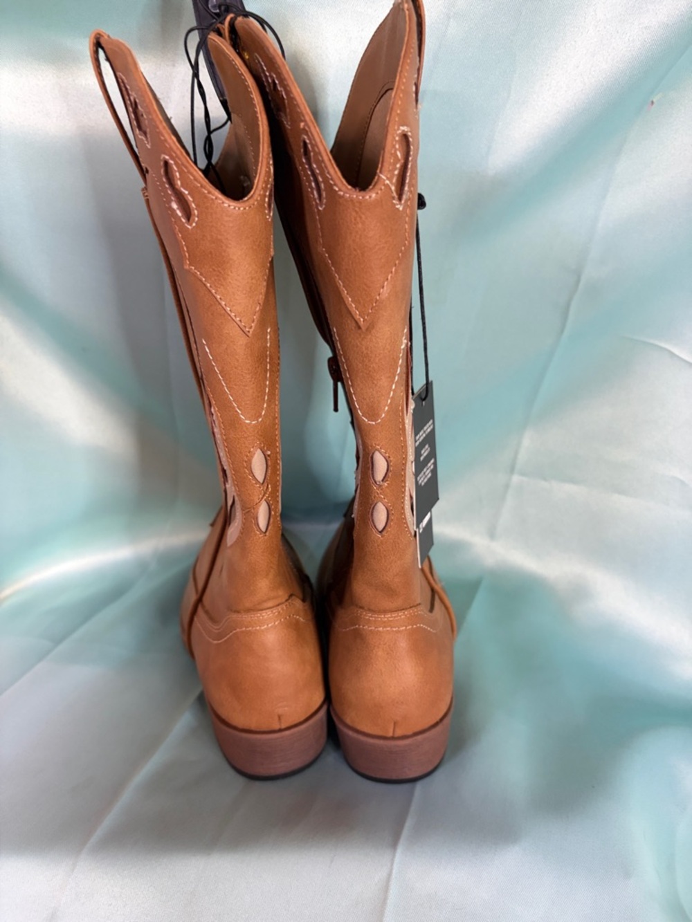 Madden NYC Tan Western Cowboy Boots Ladies Sz 8 - Picture 5 of 6